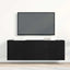 TV-skabe 2 stk. sort eg 120x30x41 cm konstrueret træ