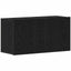TV-skab sort egetræ 80x30x41 cm konstrueret træ