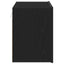 TV-skab sort egetræ 80x30x41 cm konstrueret træ