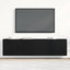 TV-skabe 2 stk. sort eg 160x30x41 cm konstrueret træ