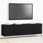 TV-skabe 2 stk. sort eg 160x30x41 cm konstrueret træ