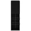 TV-møbelsæt 2 pcs Sort eg 30,5 x 30 x 102 cm Konstrueret træ