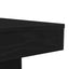 sofabord med LED-lys 50x50x40 cm sort egetræsfarve