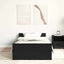 sengeramme 90x200 cm uden madras konstrueret træ sort eg