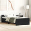 sengeramme 100x200 cm uden madras konstrueret træ sort eg
