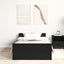sengeramme 90x190 cm uden madras konstrueret træ sort eg