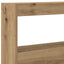 sengegavl med opbevaring og LED-lys 160x17x102 cm kunsteg