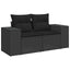 sofasæt til haven 8 dele med hynder polyrattan sort