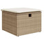 sofasæt til haven 4 dele med hynder polyrattan beige