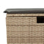 sofasæt til haven 4 dele med hynder polyrattan beige