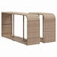 sofasæt til haven 10 dele med hynder polyrattan beige