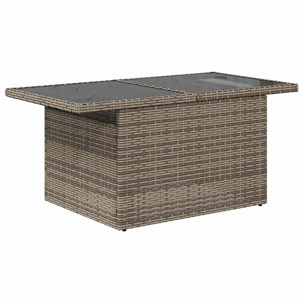 sofaesæt til haven 7 dele med hynder polyrattan grå