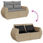 sofasæt til haven 9 dele med hynder polyrattan beige