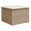 sofasæt til haven 7 dele med hynder polyrattan beige