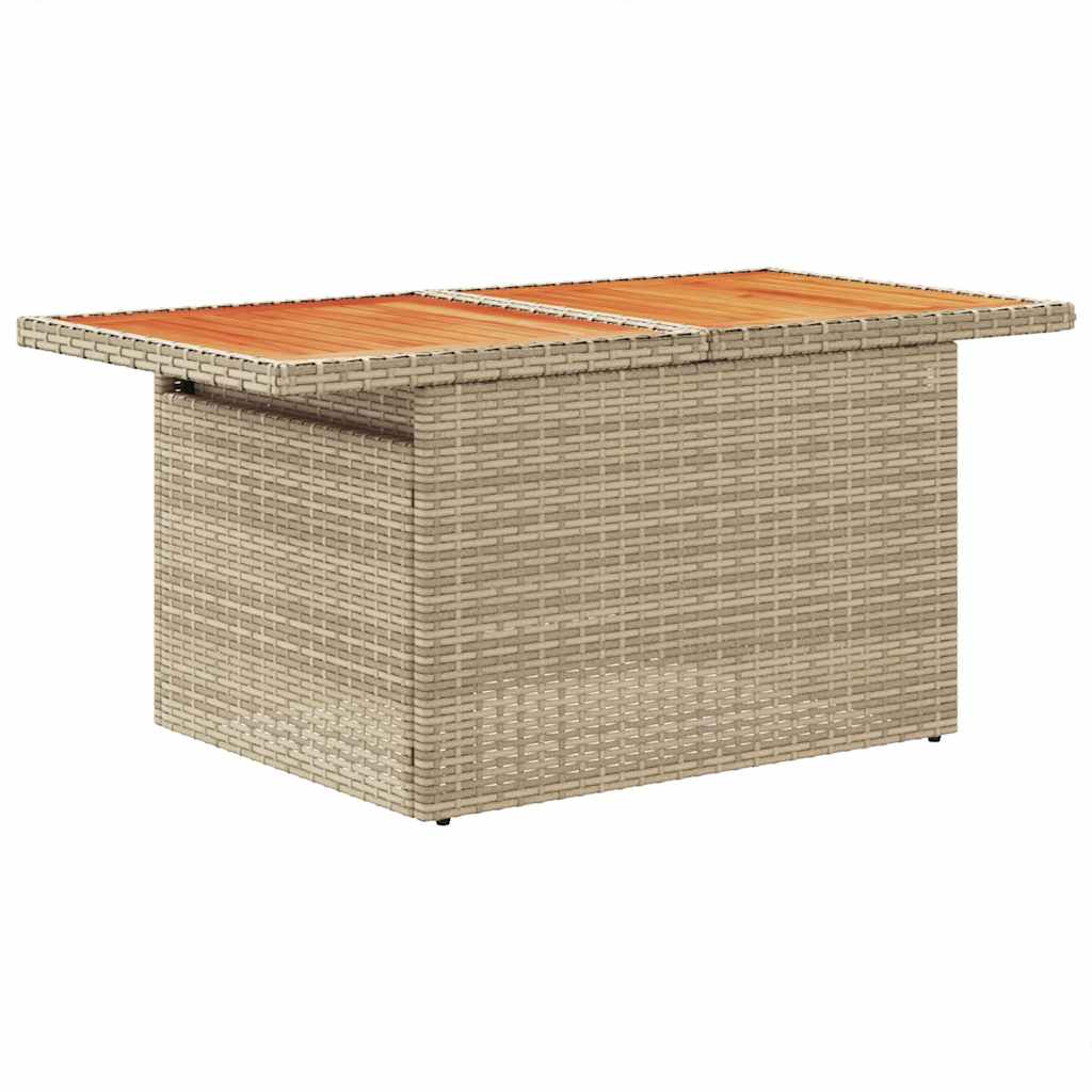 sofasæt til haven 8 dele med hynder polyrattan beige