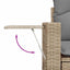 sofasæt til haven 9 dele med hynder polyrattan beige