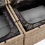 sofasæt til haven 8 dele med hynder polyrattan beige