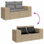 sofasæt til haven 9 dele med hynder polyrattan beige