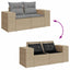 sofasæt til haven 8 dele med hynder polyrattan beige