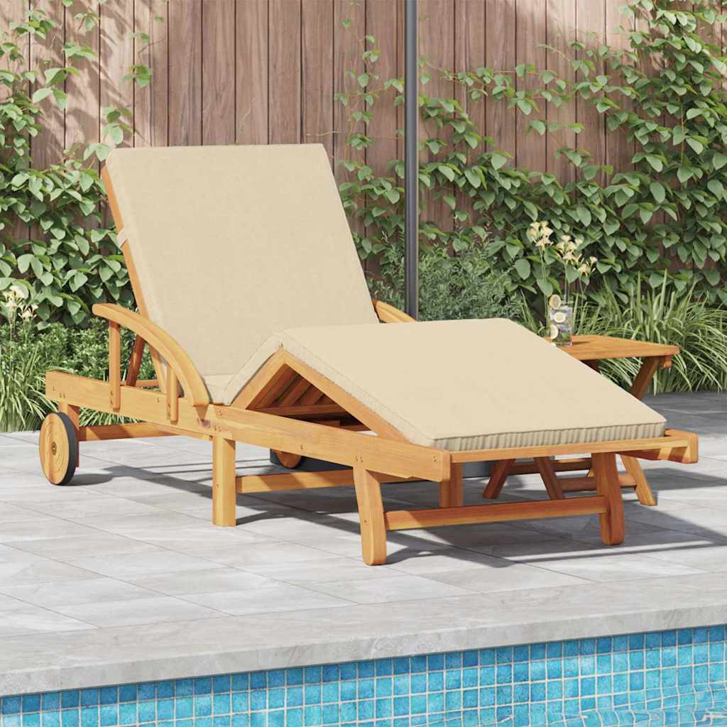 Solstol Beige 200 x 67 x 84 cm Massivt Akacietræ