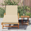 Solstol Beige 200 x 67 x 84 cm Massivt Akacietræ