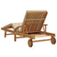 Solstol Beige 200 x 67 x 84 cm Massivt Akacietræ