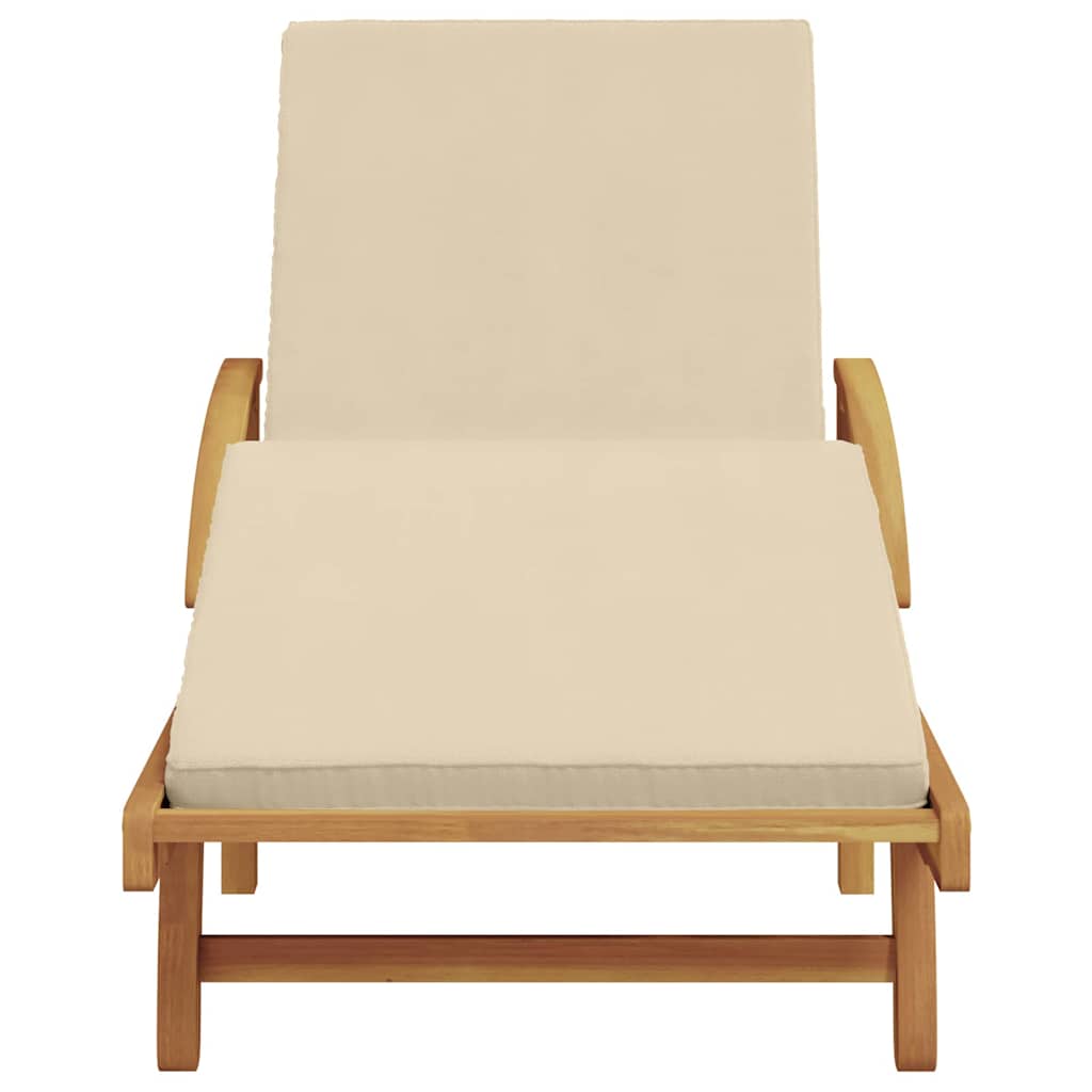 Solstol Beige 200 x 67 x 84 cm Massivt Akacietræ