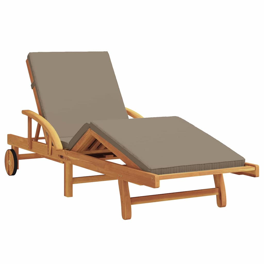Solstol Gråbrun 200 x 67 x 84 cm Massivt Akacietræ