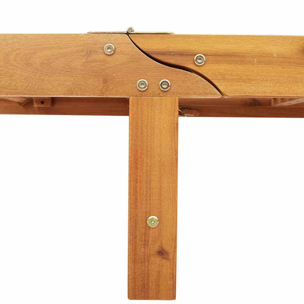 Solstol Brun 199 x 63 x 85 cm Massivt Akacietræ