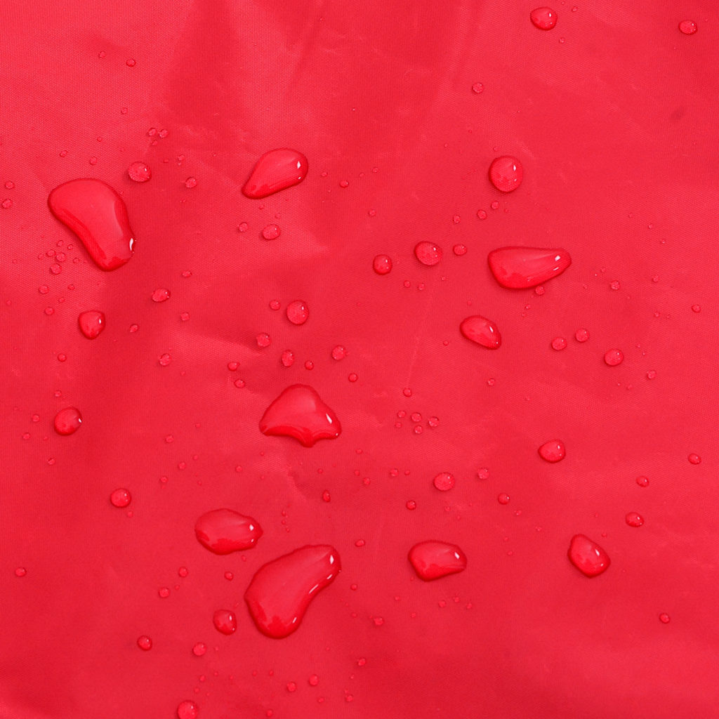 Hunderegnfrakke med refleksstriber polyester S rød