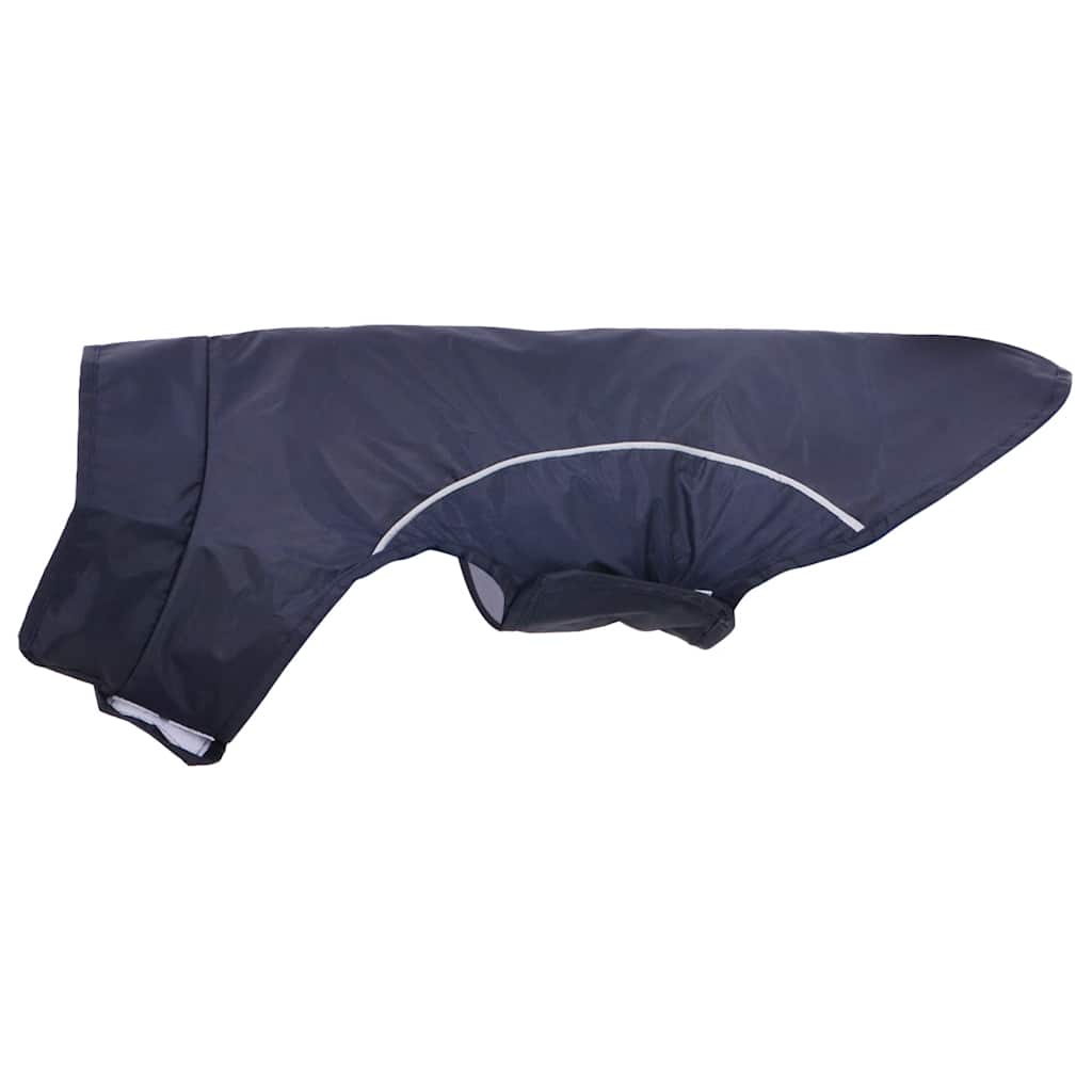 Hunderegnfrakke med refleksstriber polyester XS marineblå