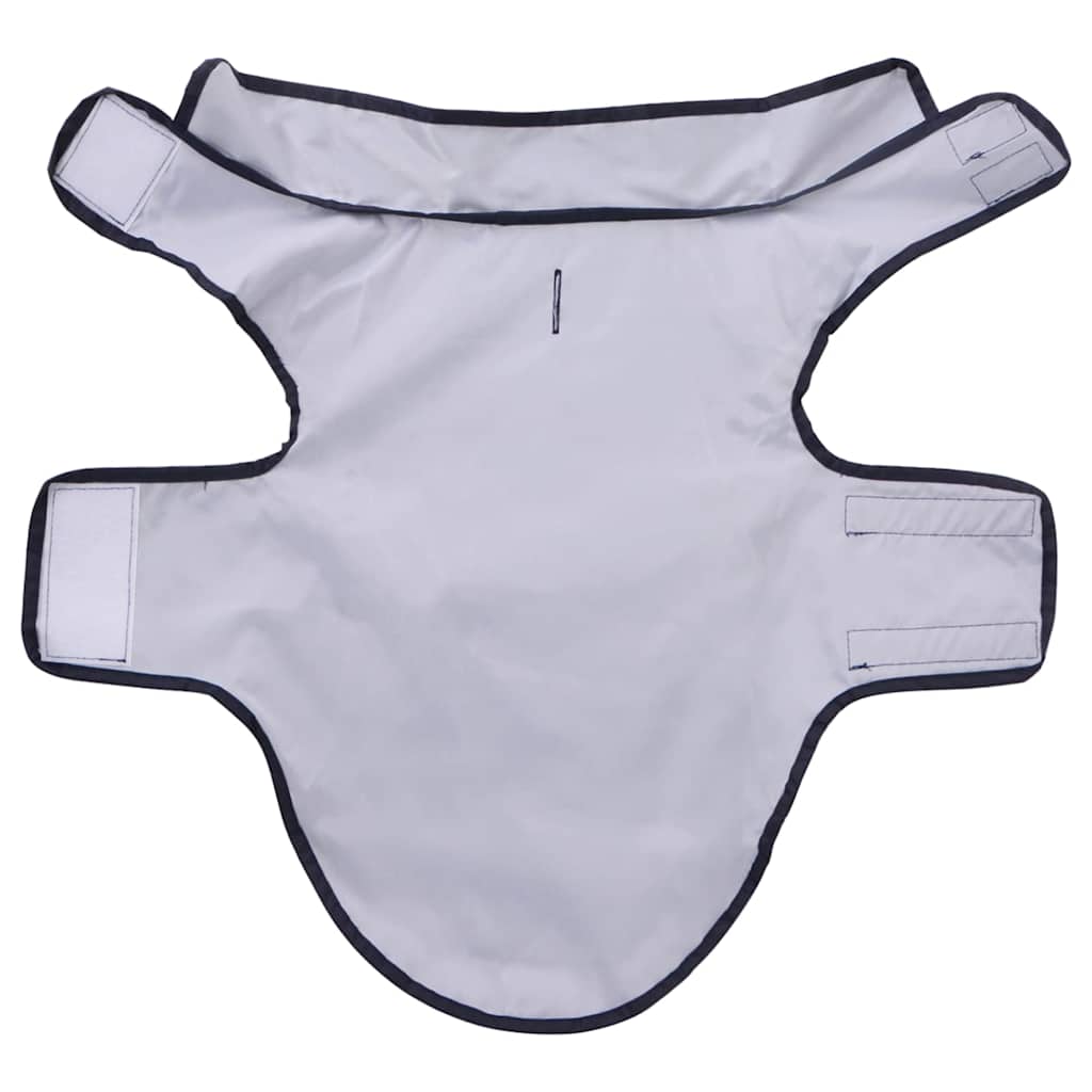 Hunderegnfrakke med refleksstriber polyester S marineblå
