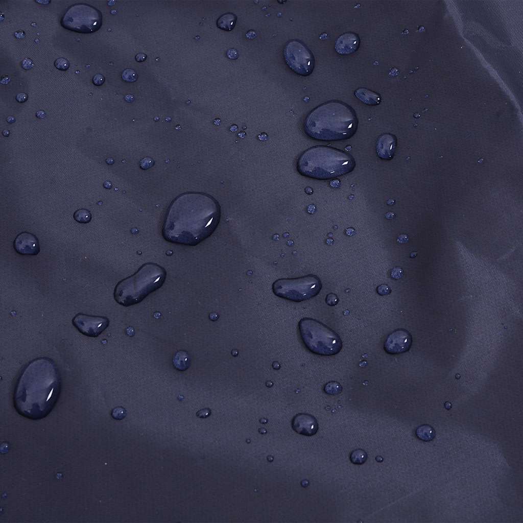 Hunderegnfrakke med refleksstriber polyester L marineblå