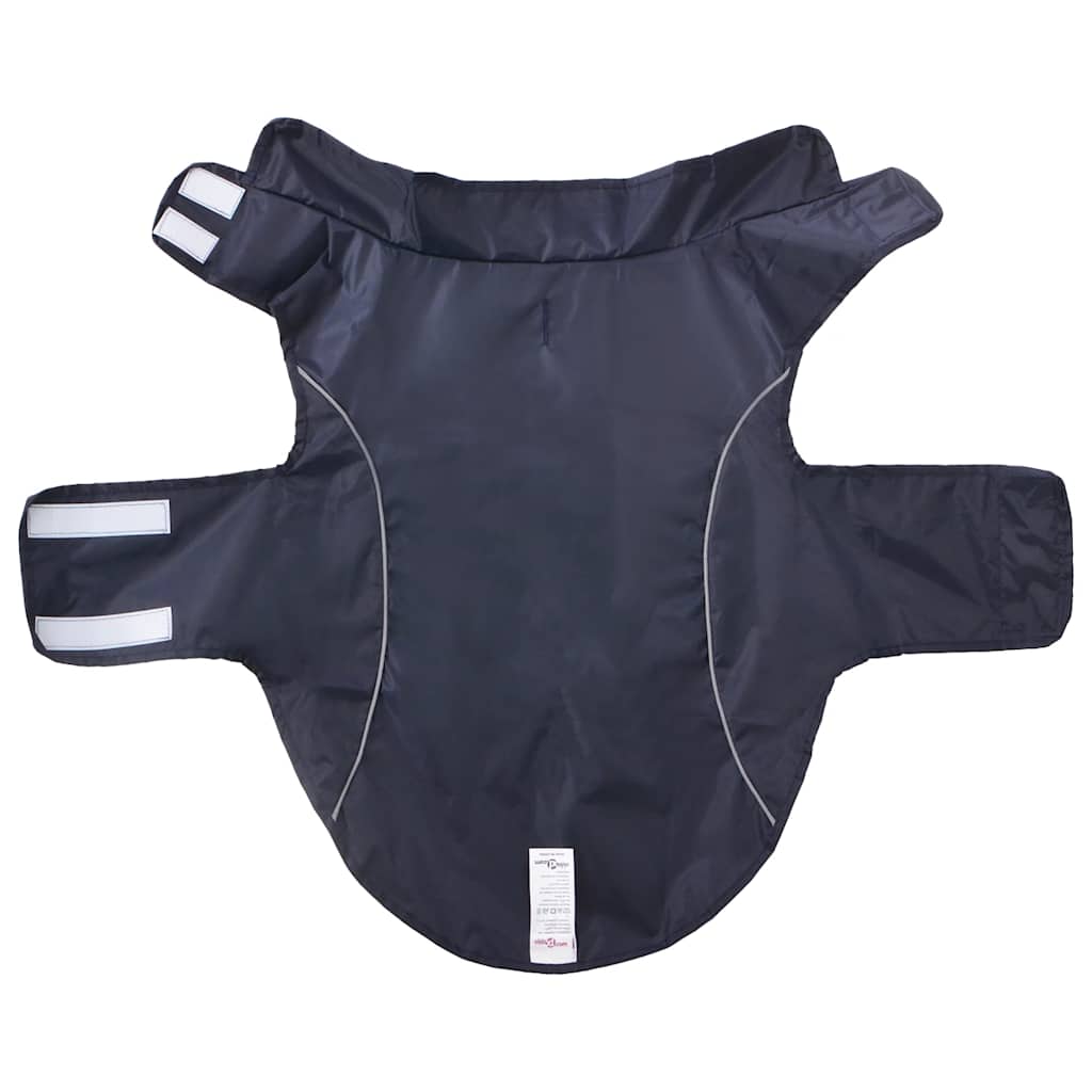 Hunderegnfrakke med refleksstriber polyester 2XL marineblå