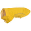 Hunderegnfrakke med refleksstriber polyester XXS gul