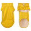 Hunderegnfrakke med refleksstriber polyester S gul