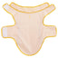 Hunderegnfrakke med refleksstriber polyester M gul