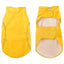 Hunderegnfrakke med refleksstriber polyester XL gul