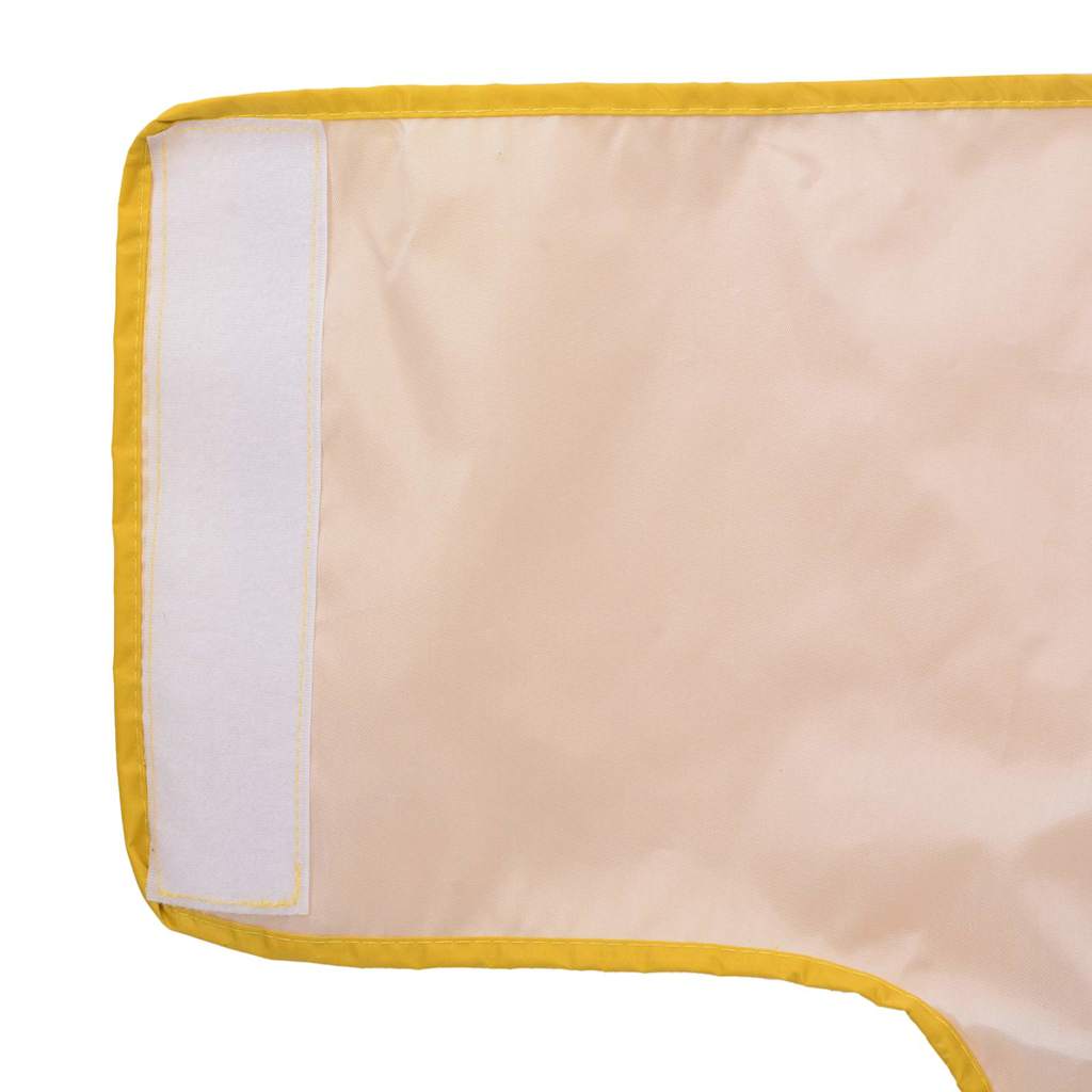 Hunderegnfrakke med refleksstriber polyester XL gul