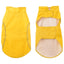 Hunderegnfrakke med refleksstriber polyester 2XL gul