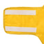 Hunderegnfrakke med refleksstriber polyester 3XL gul