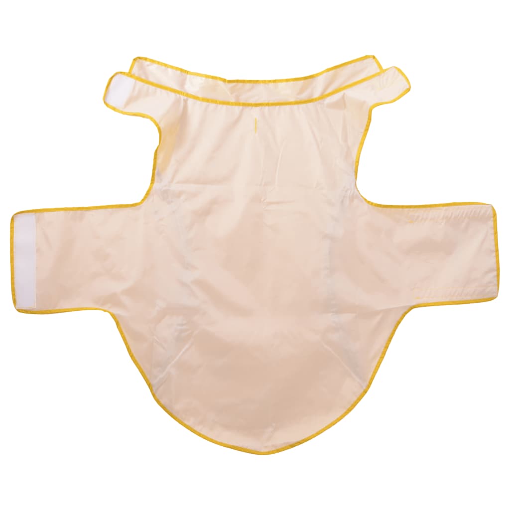 Hunderegnfrakke med refleksstriber polyester 4XL gul