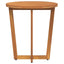 havesidebord rundt Ø55x60 cm massivt træ akacie