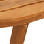 havesidebord rundt Ø55x60 cm massivt træ akacie