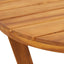 havesidebord rundt Ø55x60 cm massivt træ akacie