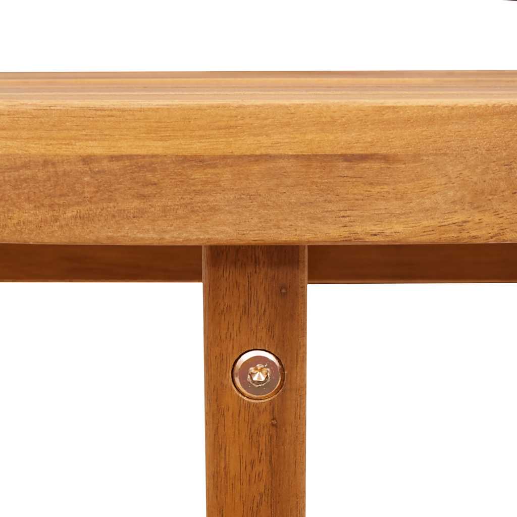 havesidebord rundt Ø70x75 cm massivt træ akacie