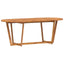 havespisebord ovalt 200x90x75 cm massivt træ akacie