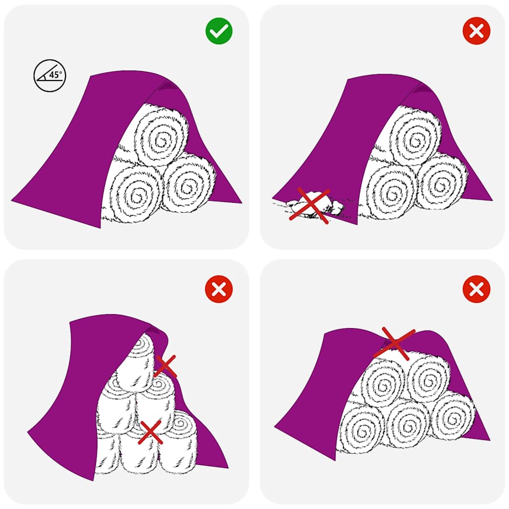 høstak tarp 9,8x6 m 140 g/m² polypropylen