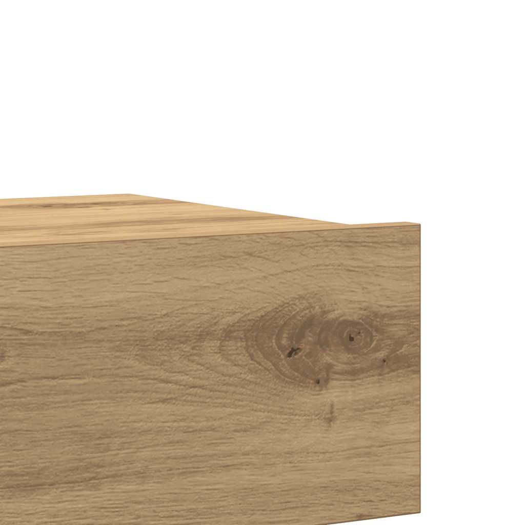 sengebord 60x35 cm konstrueret træ kunsteg