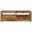 sengeborde med LED-lys 2 stk. 60x35x40 cm antikt træ